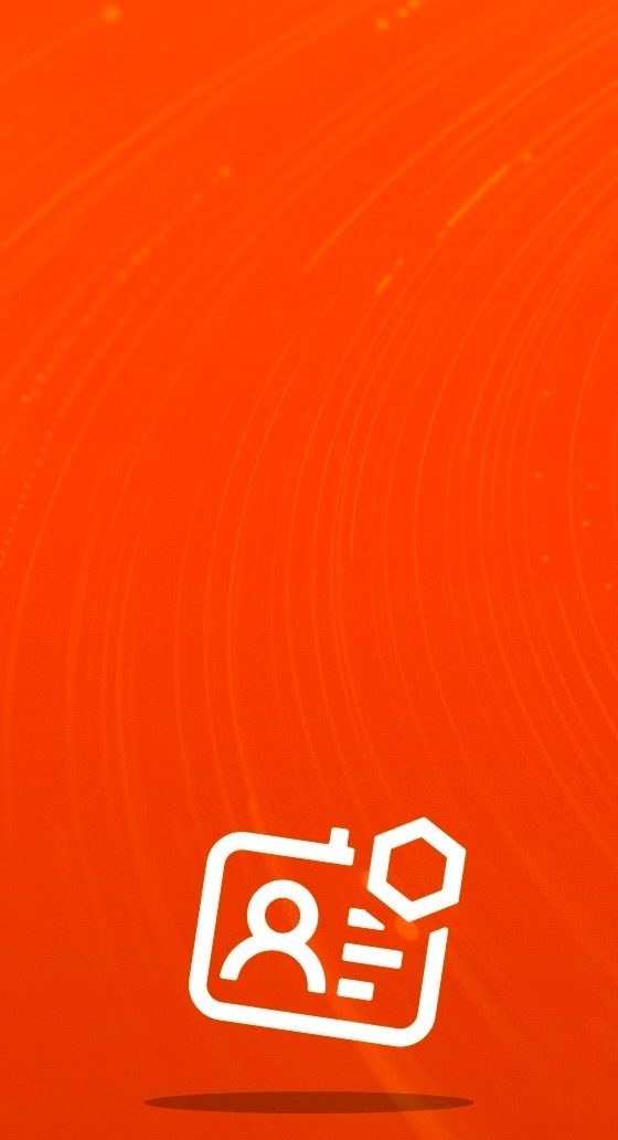 Ícone abstrato de um selo digital