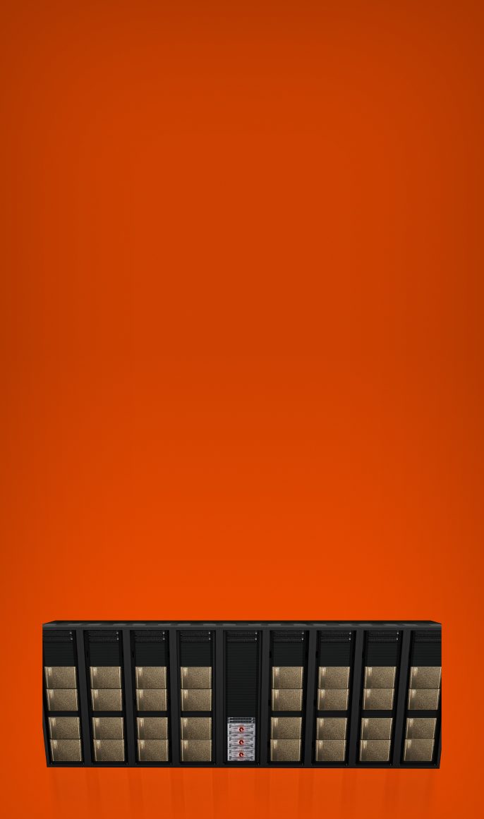 Blockbuchstaben über einem Stapel alter rotierender Platten