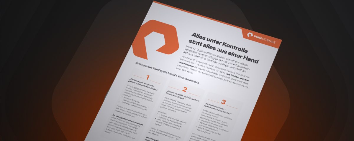 Alles unter Kontrolle statt alles aus einer Hand