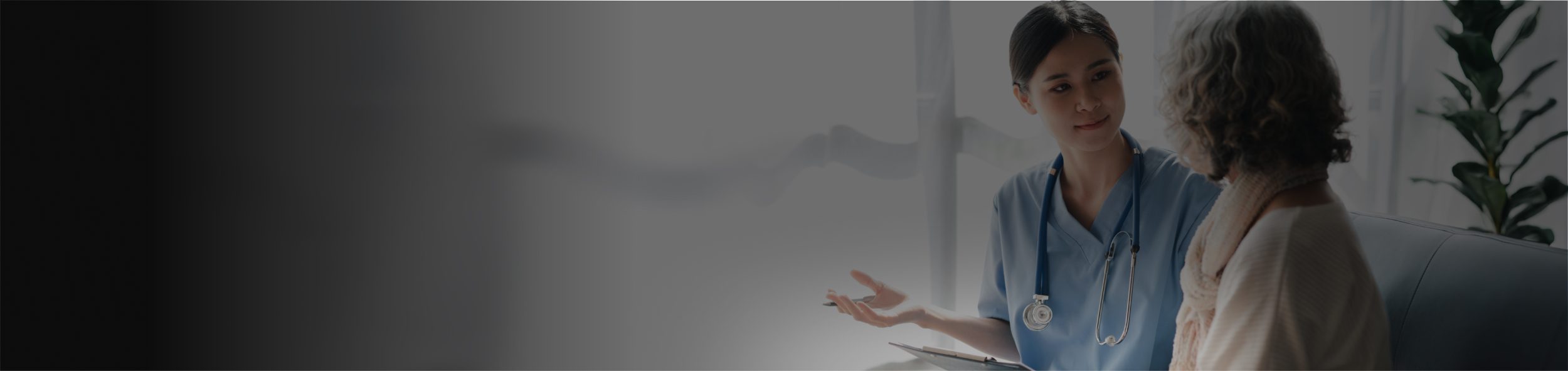 A discussion between two individuals in a relaxed setting