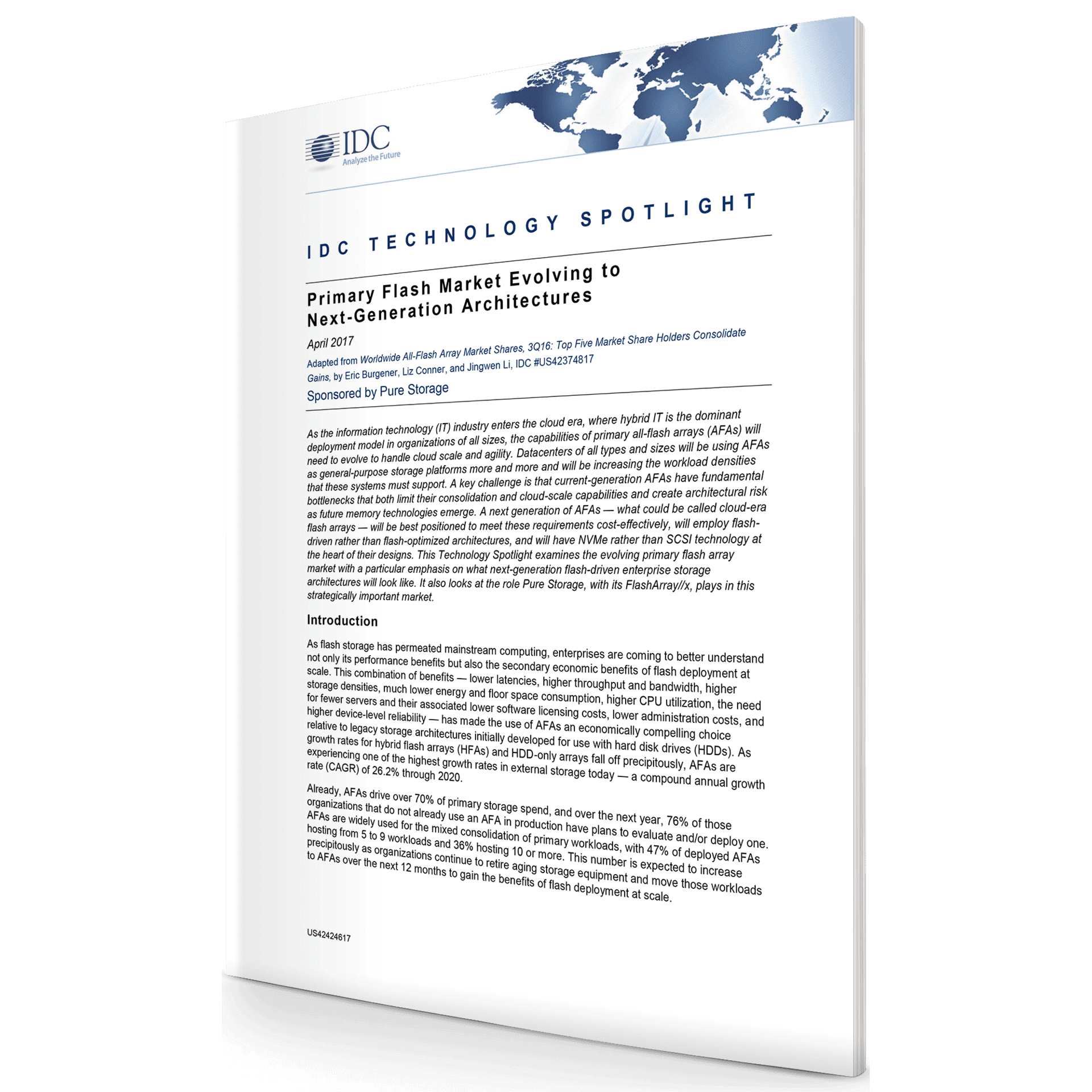 IDC Technology Spotlight Next Generation Architectures Pure Storage