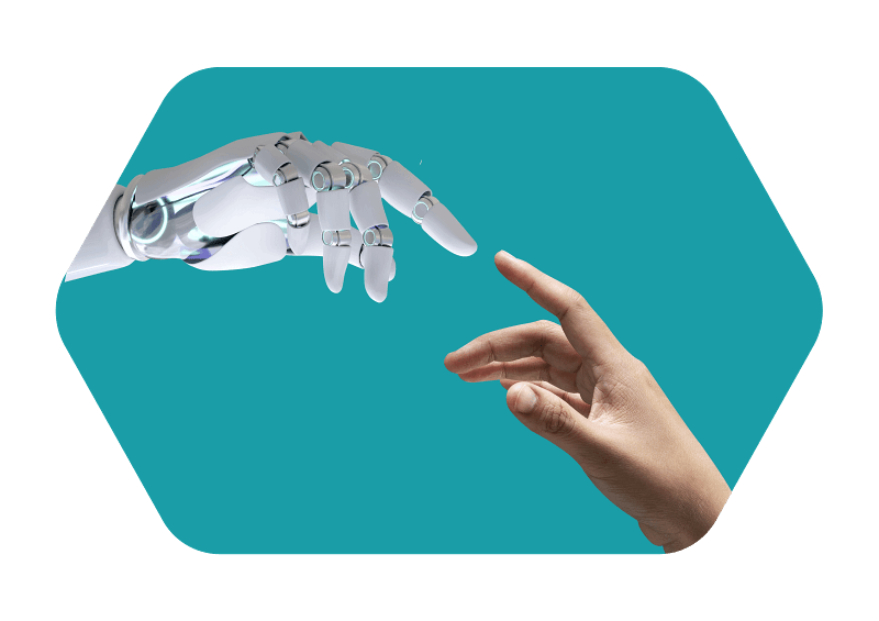 Human and Robot Hand Reaching Towards Each Other