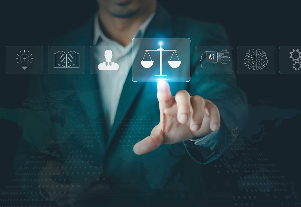 Symbol of Justice: Scales Balancing