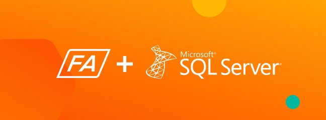 Logo der Partnerschaft von FlashArray und SQL Server
