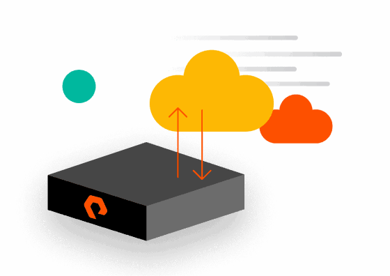 Cloud Storage and Data Transfer Concept