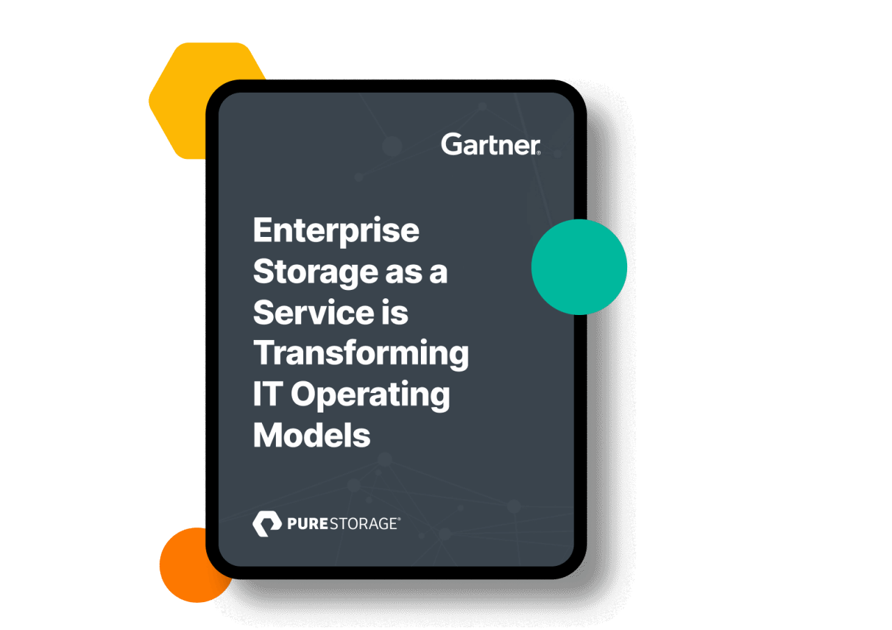 Gartner Storage as a Service Report Pure Storage