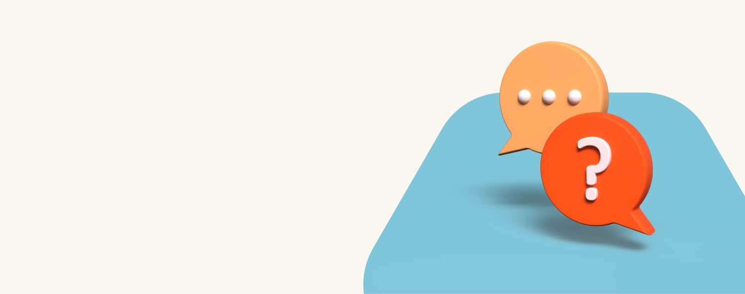 Conversation Bubbles Featuring a Question